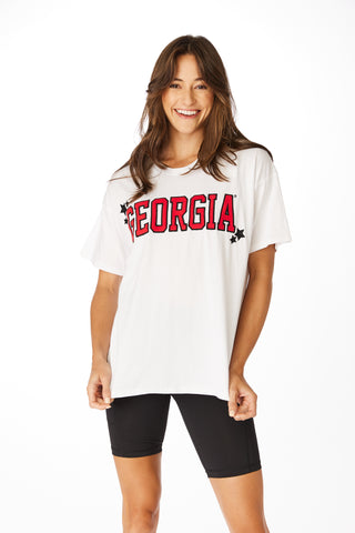 Peter Millar National Champ UGA 1/4 Zip Perth- Iron