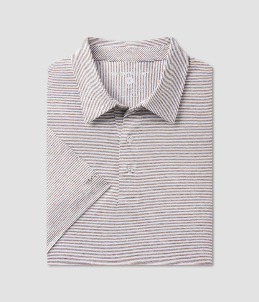 SSCO Heather Madison Stripe Polo SSCO Heather Madison Stripe Polo