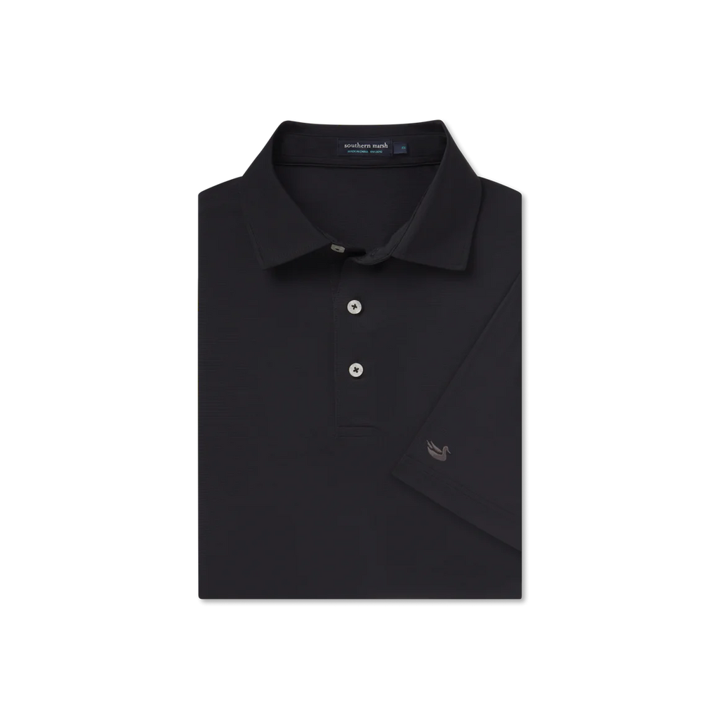 Southern Marsh Santa Clara Polo- Black