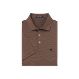 Southern Marsh Bermuda Polo- Maroon&Tan