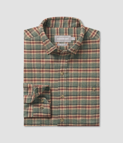 Southern Marsh Chateau Dress Shirt- Oatmeal & Stone Brown