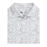 Onward Reserve Topographic Golf Polo- White