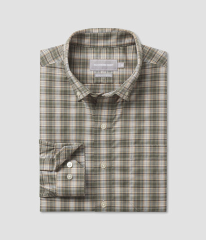 Southern Marsh Chateau Dress Shirt- Oatmeal & Stone Brown