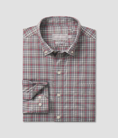 Southern Marsh Chateau Dress Shirt- Oatmeal & Stone Brown