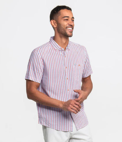 Southern Marsh Chateau Dress Shirt- Oatmeal & Stone Brown