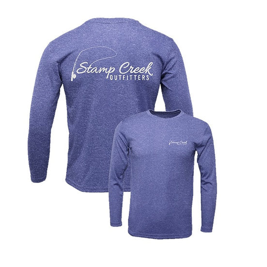 Stamp Creek Outfitters LS Heather Purple