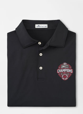 Peter Millar National Champ UGA Polo- Black