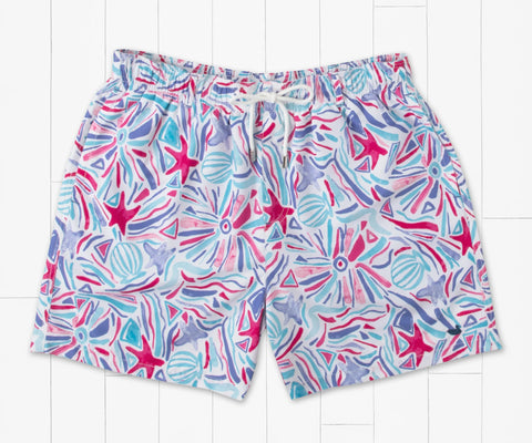 Southern Marsh Jubliee Lined Trunk- Teal&Pink