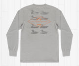 Southern Marsh LS Decoy Stamp- Light Grayi