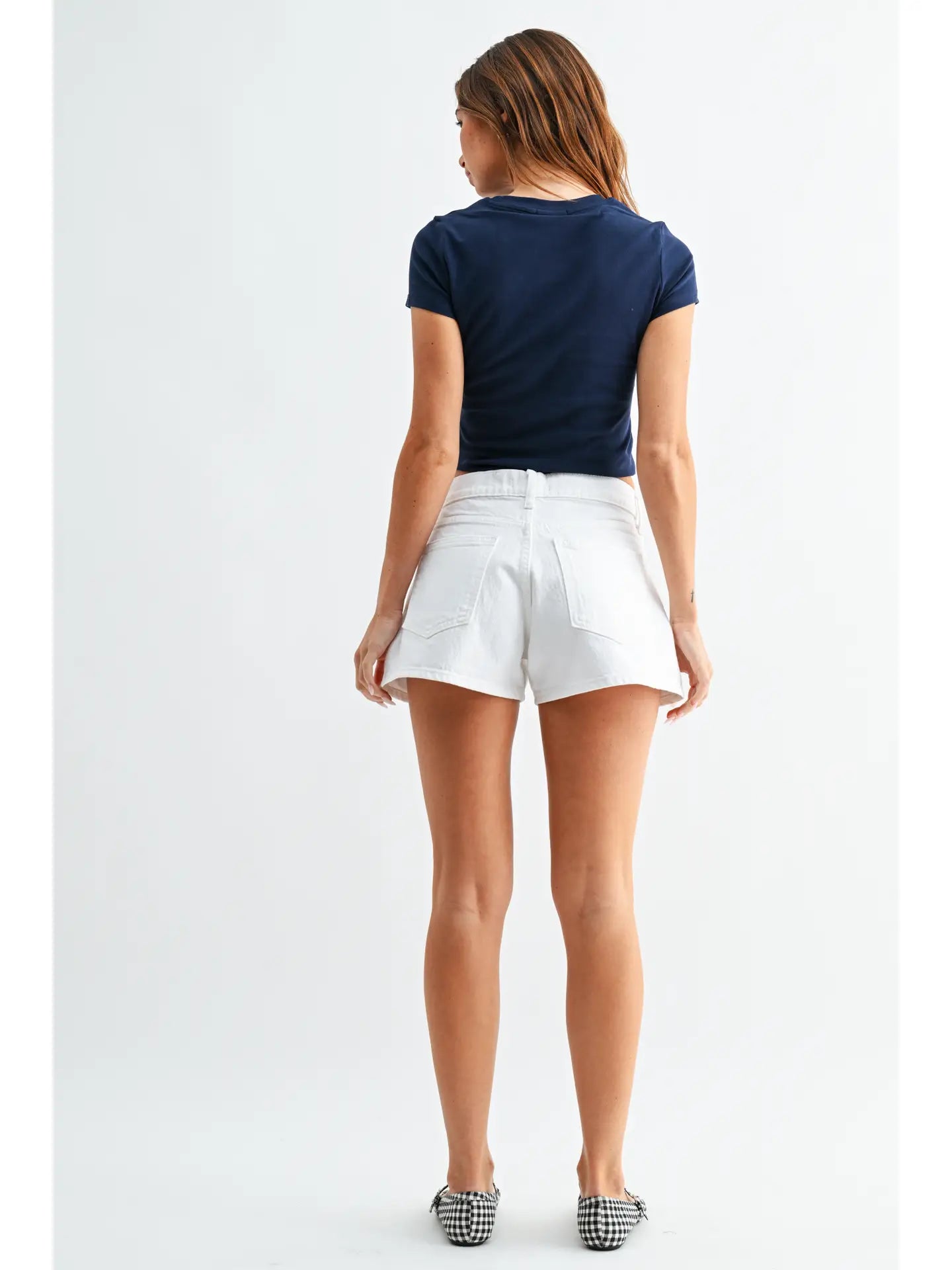 Jean Shorts-White