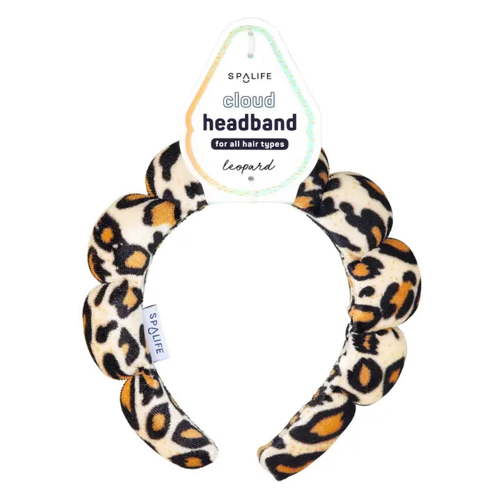 Bubble Headband- Leopard Print