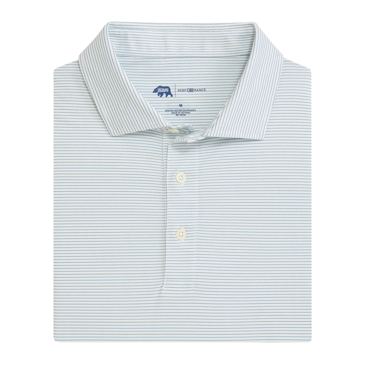 Tour Stripe Performance Pique Polo - Mallard Green