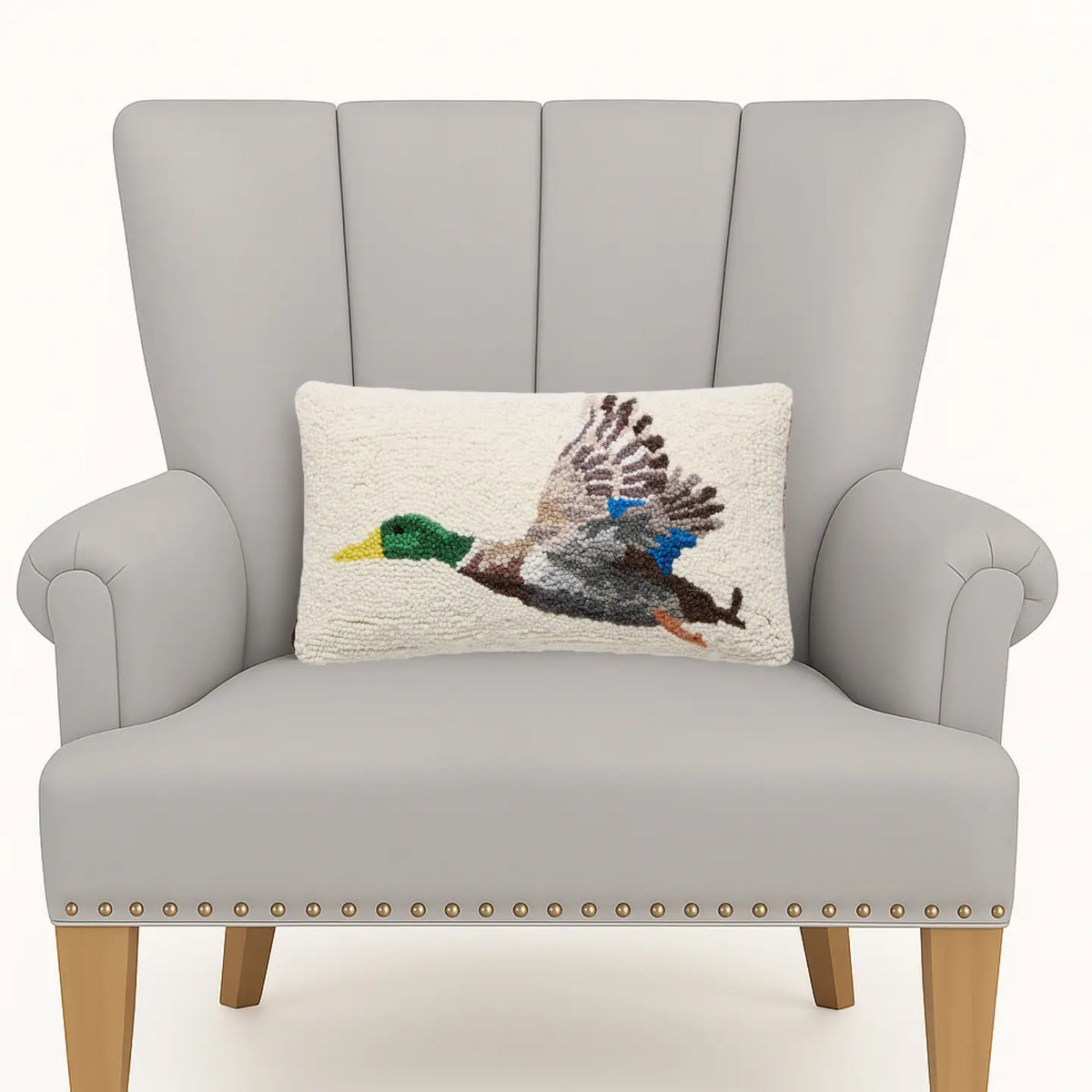 Mallard Flying Hook Pillow