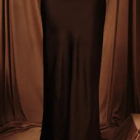 Bella Satin Midi Skirt