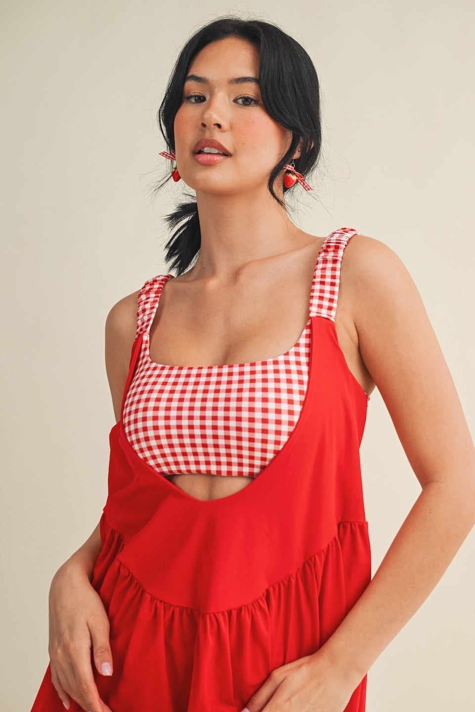 All Day Active Dress- Red
