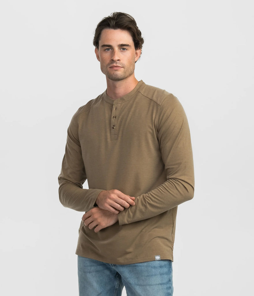 SSCO Max Comfort LS Henley- Caribou