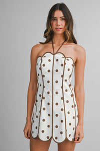 Hilton Polka Dot Mini Dress