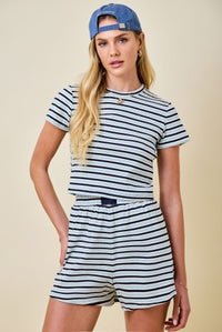 Seaside Ribbed Set - Blue