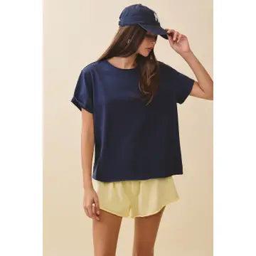 Mali Baby Tee- Navy