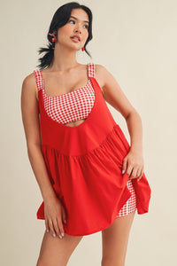 All Day Active Dress- Red