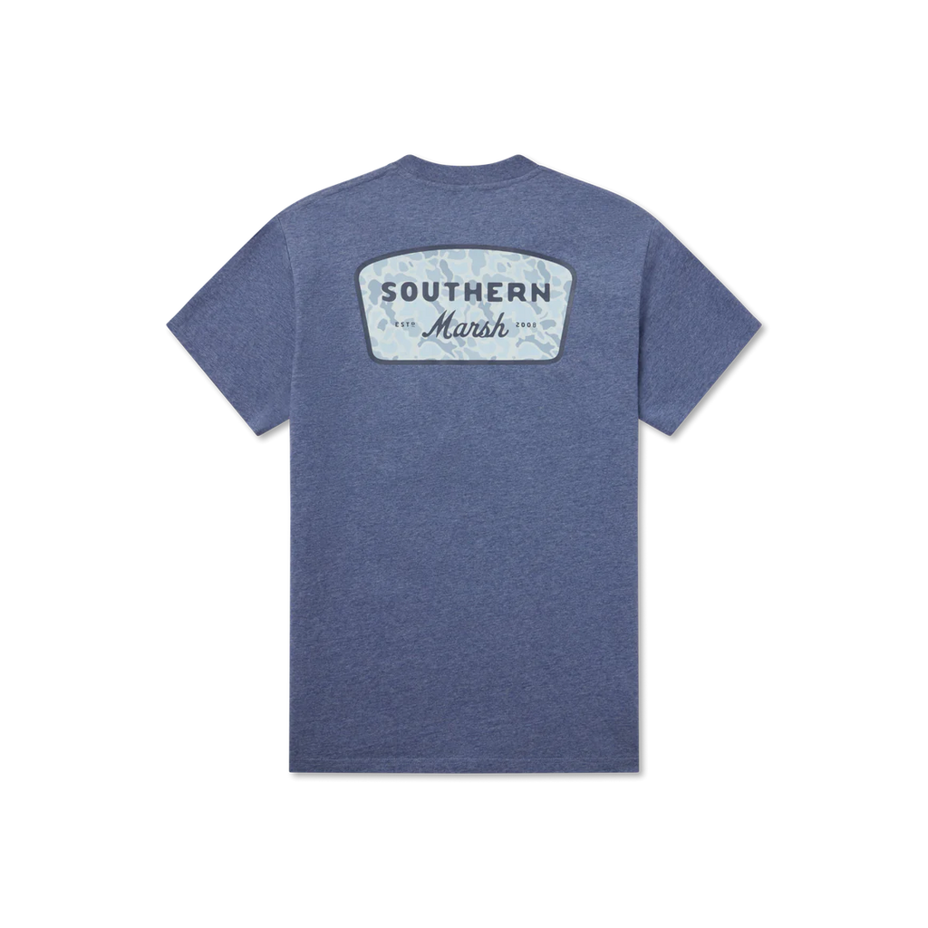 Southern Marsh SS Retro Camo Tee- Washed Slate