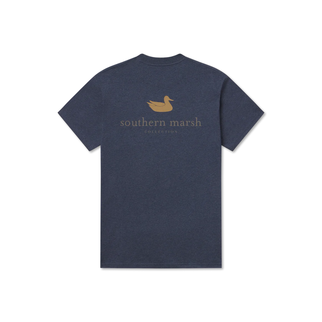 Southern Marsh SS Authentic Tee- Washed Lunar Navy