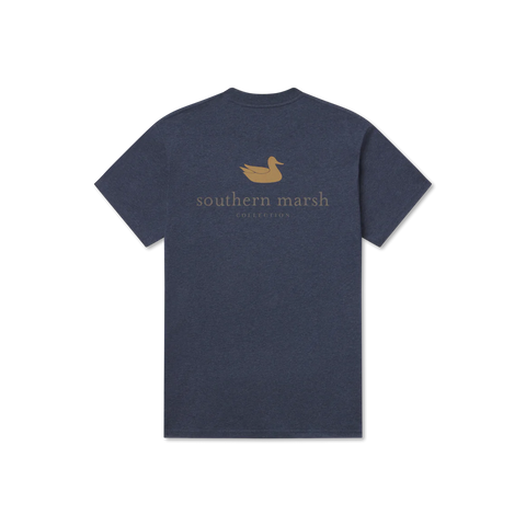 Southern Marsh SS Authentic Tee- Washed Lunar Navy