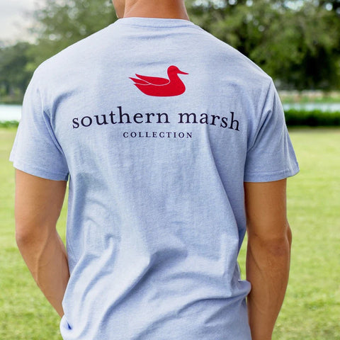 Southern Marsh SS Authentic Tee- Washed Blue