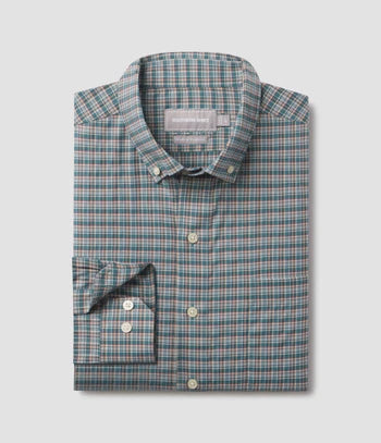 SSCO Bennett Plaid LS- Bayou Teal