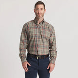 Southern Marsh Barnstable Lines Dress Shirt- Sage&Navy
