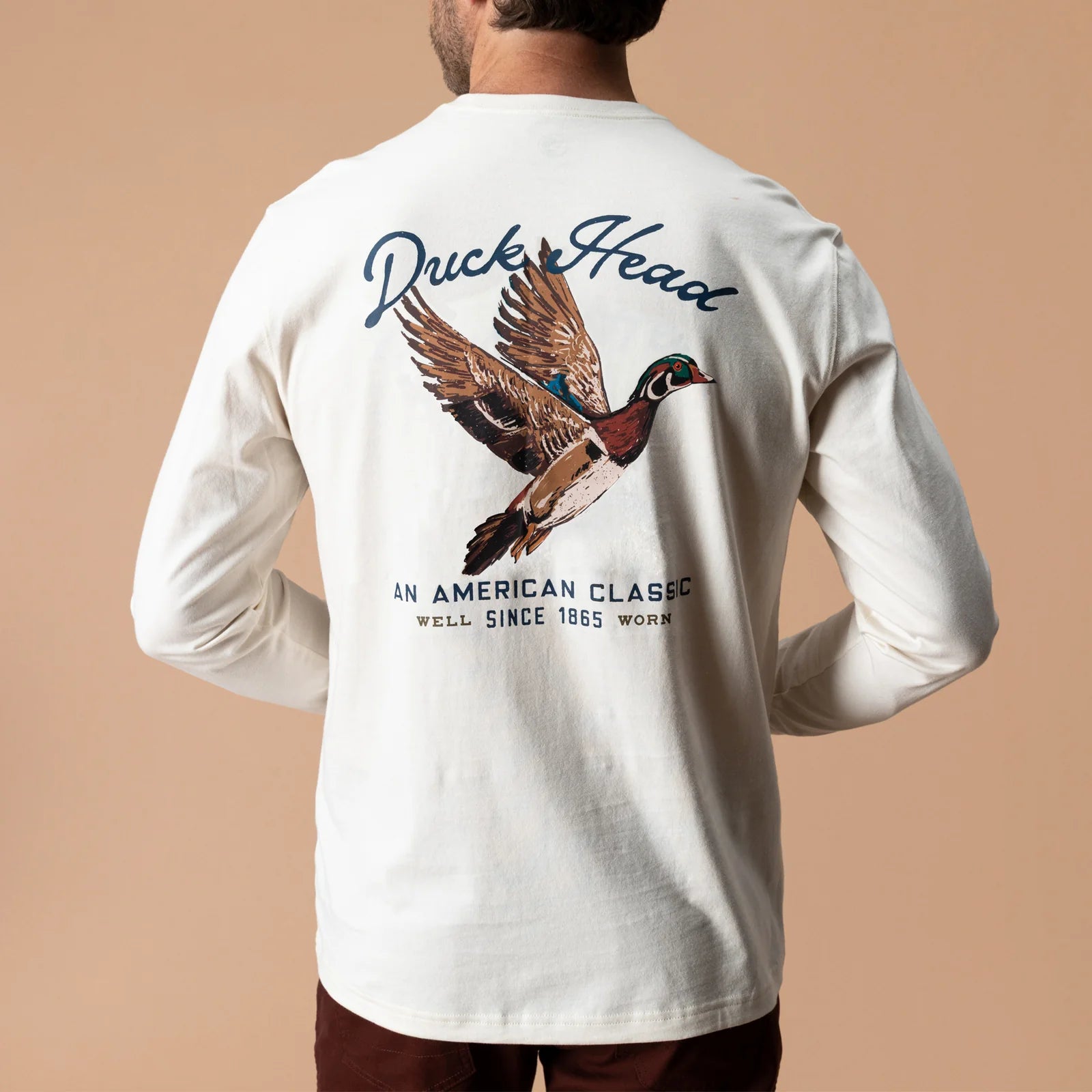 Flying Wood Duck T-shirt- White