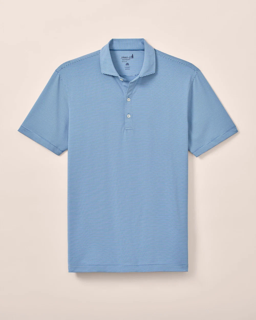 Performance Jersey Polo- Lyndonn Stripe Kona Lake