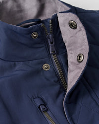 Juno Quilted Snap Jacket Navy