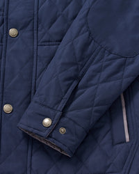 Juno Quilted Snap Jacket Navy