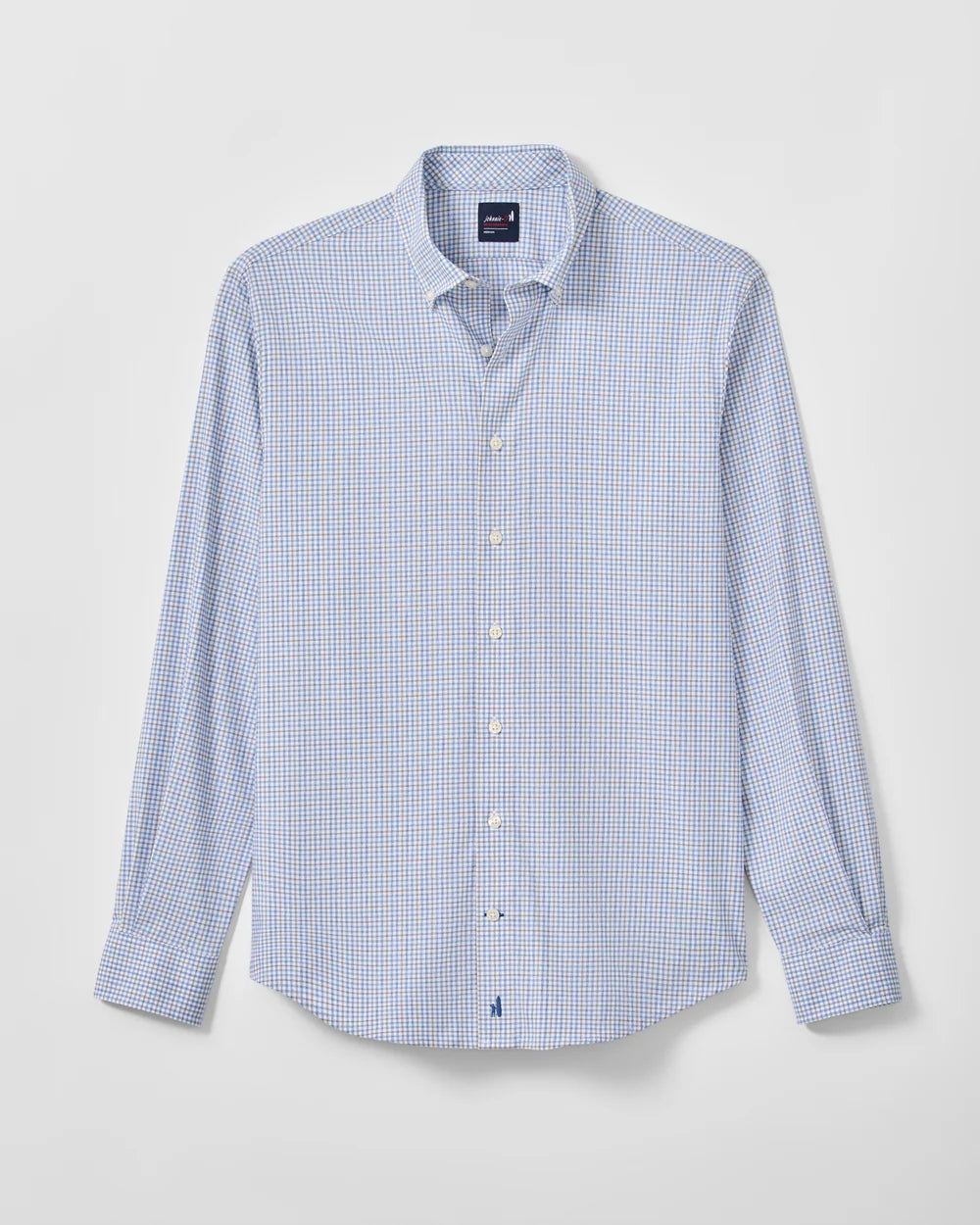 Everyday Performance Button Down Shirt - Koby Mini Pane Navy