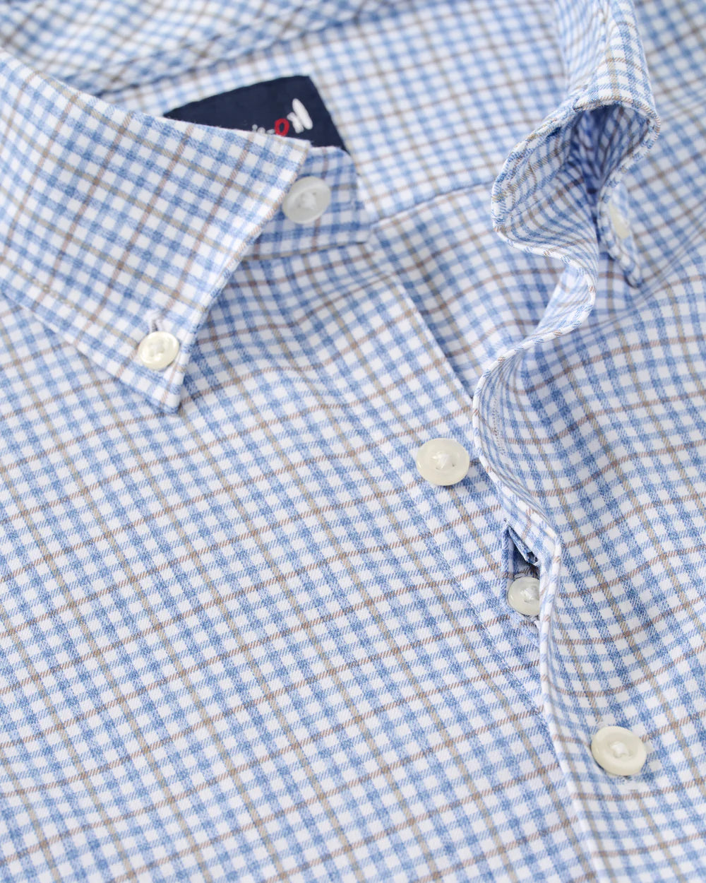 Everyday Performance Button Down Shirt - Koby Mini Pane Navy
