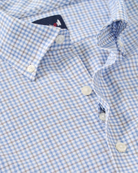 Everyday Performance Button Down Shirt - Koby Mini Pane Navy