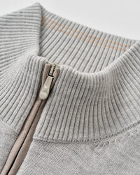 Raynor Merino 1/4 Zip Sweater Grey