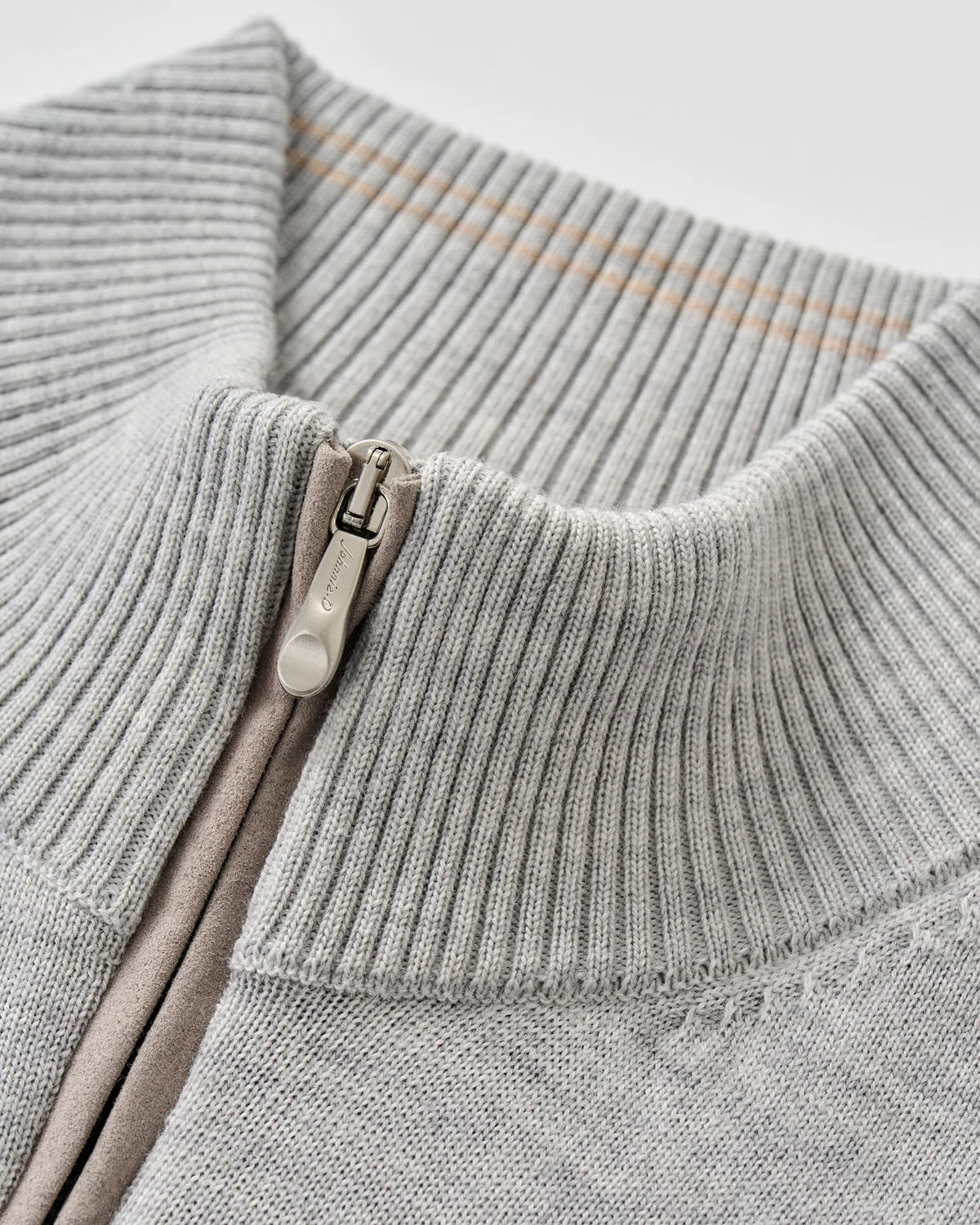 Raynor Merino 1/4 Zip Sweater Grey