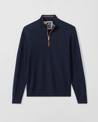 Raynor Merino 1/4 Zip Sweater Navy