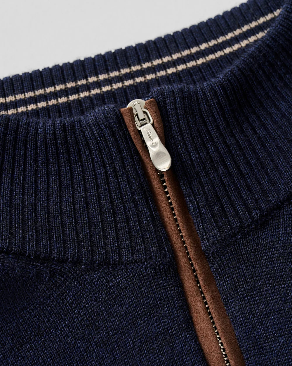 Raynor Merino 1/4 Zip Sweater Navy