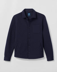 Stowe Quilt Shacket- Navy