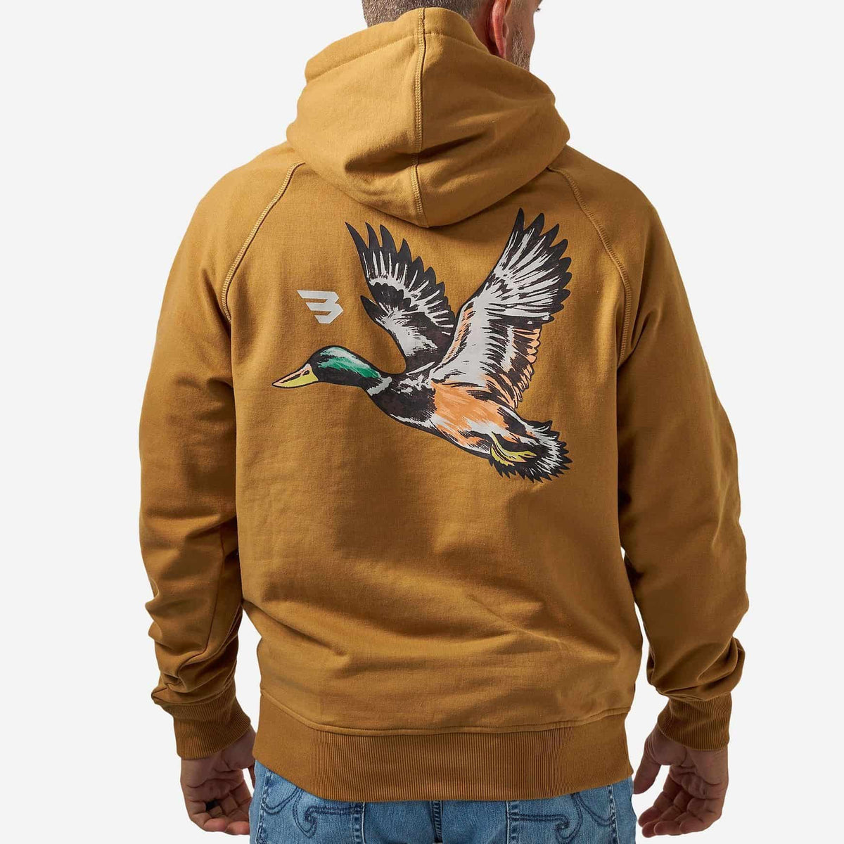Fleece Hoodie - On The Fly - Light Brown