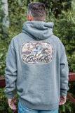 Burlebo Fleece Hoodie- Duck Flying In