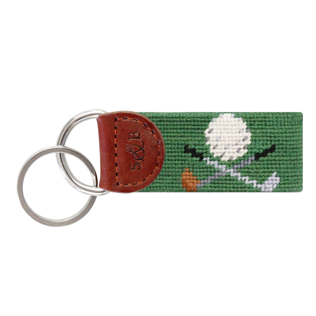 Golf Clubs Key Fob (Sage)