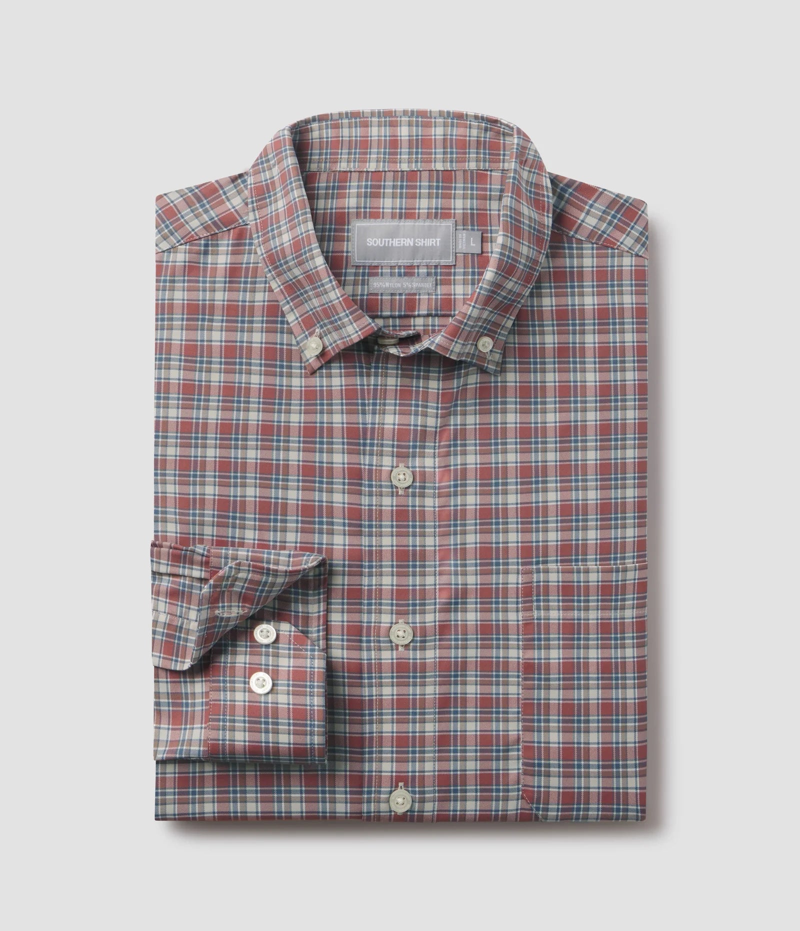 SSCO Hawthorne Plaid LS- Saddle