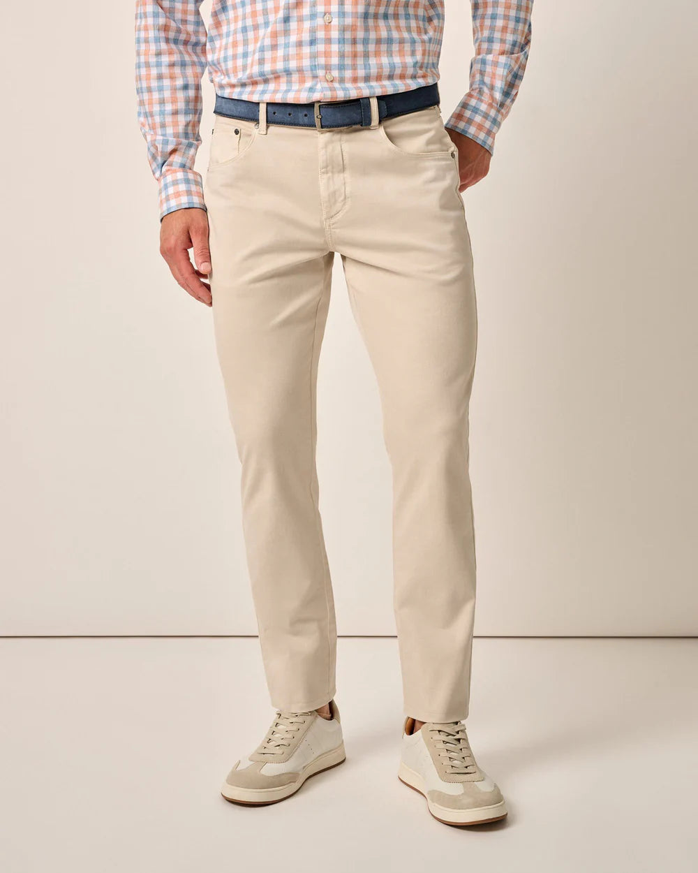 Carmel Sateen 5-Pocket Pant- Stone