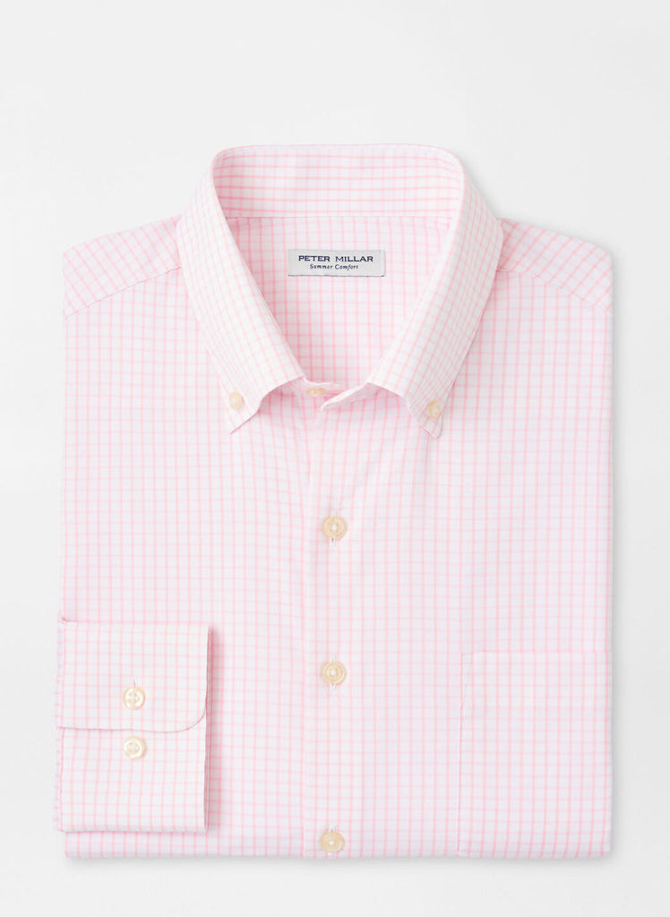 Peter Millar Hanford Sport Shirt- Palmer Pink