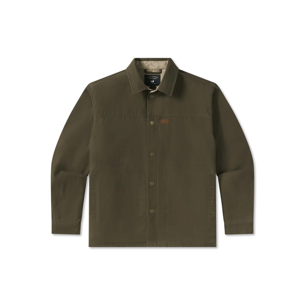 Southern Marsh Bishop Rugged Canvas Jacket- Dark Olive