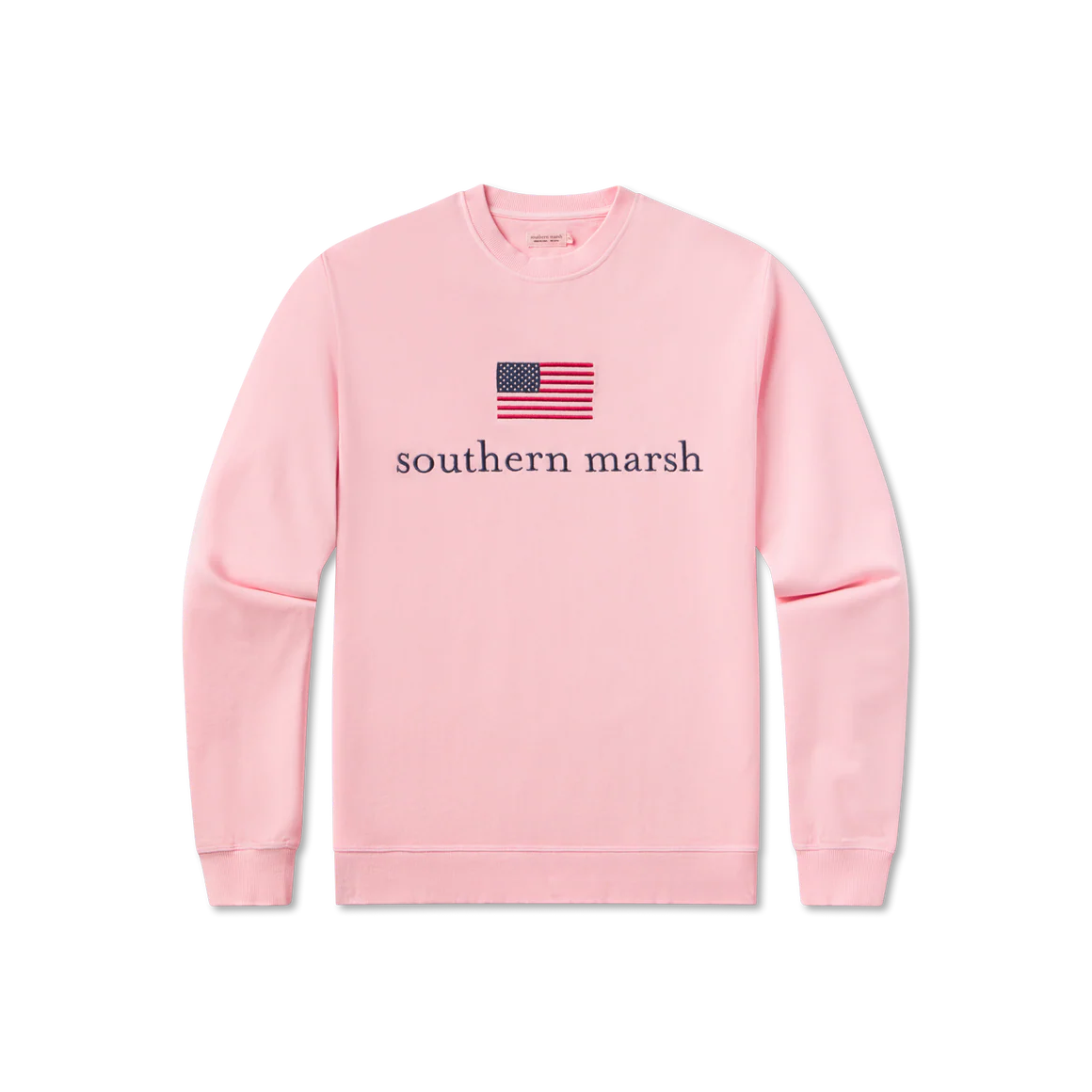 SEAWASH Sweatshirt - American Flag/Camellia